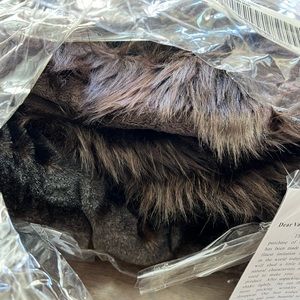 Dennis Basso brown throw blanket